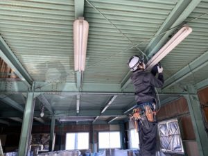 三重県桑名市長島町　照明器具LED化工事