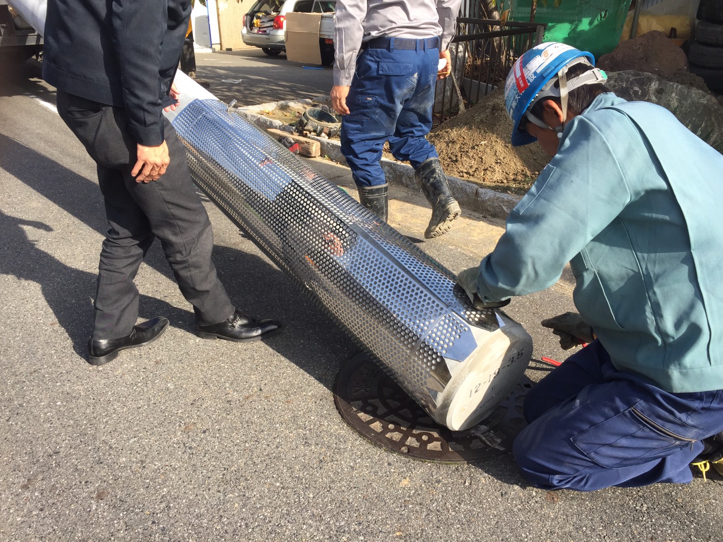 愛知県名古屋市 キュービクル設置に伴う高圧受電の為の建柱5