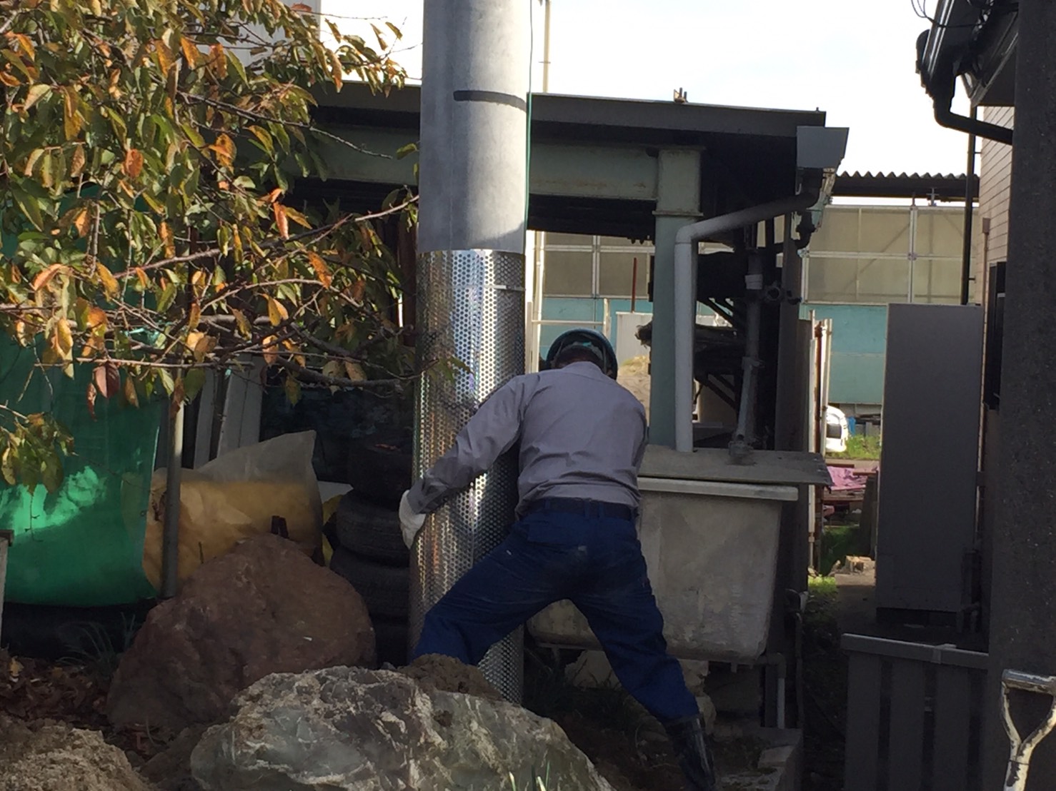 愛知県名古屋市 キュービクル設置に伴う高圧受電の為の建柱8