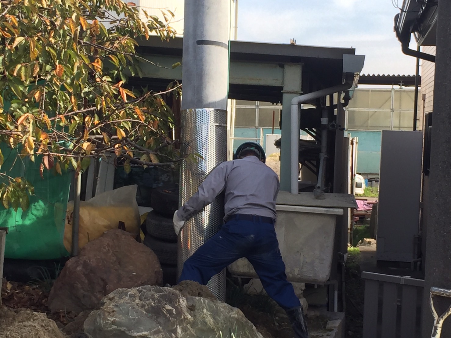 愛知県名古屋市 キュービクル設置に伴う高圧受電の為の建柱9